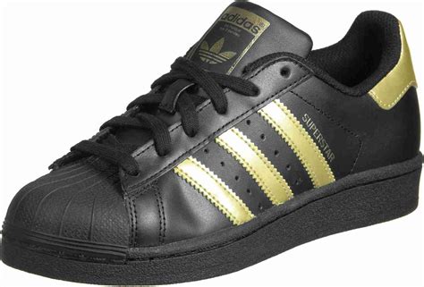 adidas schuhe superstar damen schwarz gold